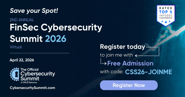  Finance Cybersecurity Virtual Summit - FREE w/ code