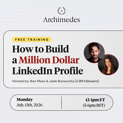How to Build a Million-Dollar LinkedIn Profile [Free Training]
