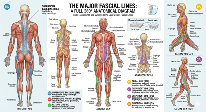 Fascial lines Diagram 👀 