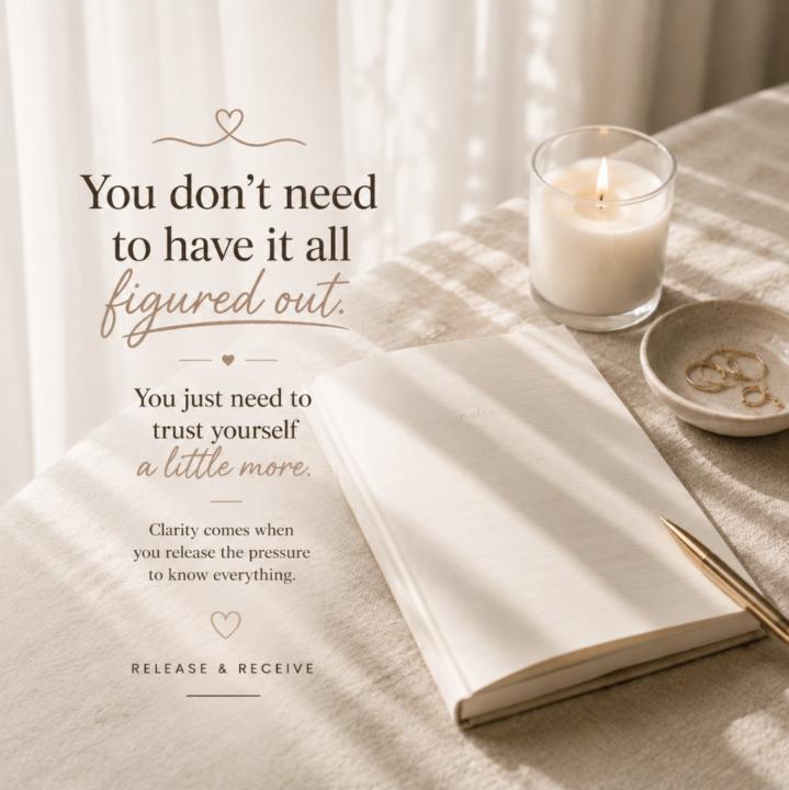 You don't have to fix everything today