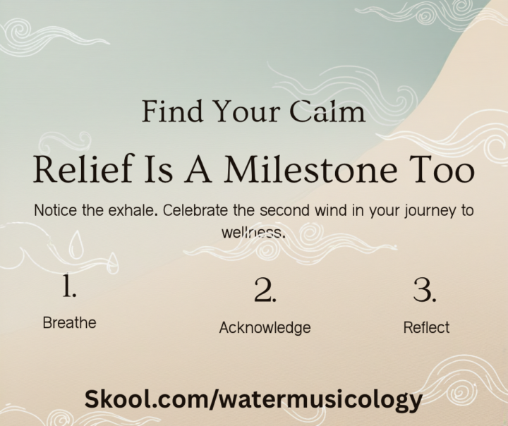Relief is a milestone too.