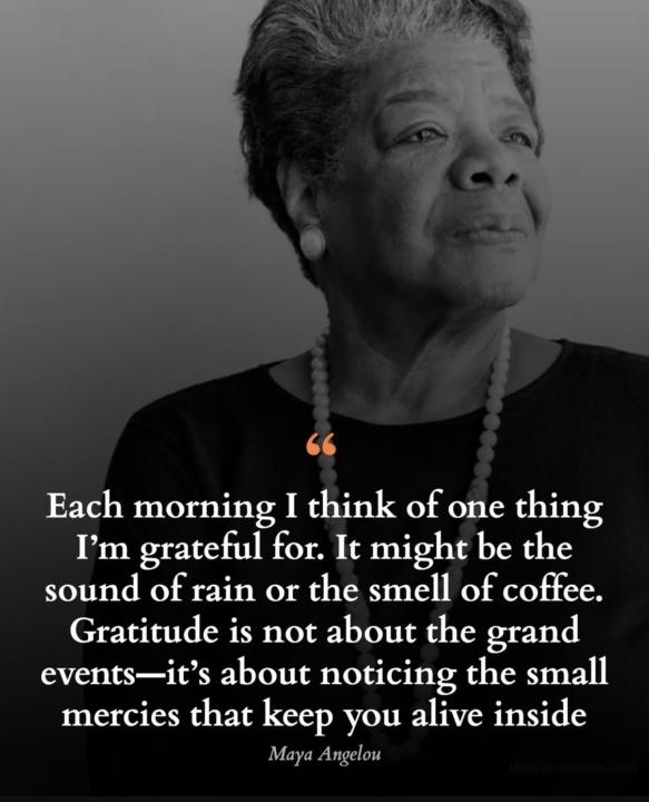 Be grateful for something everyday!