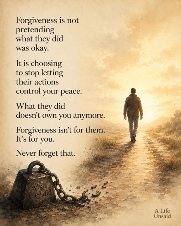 Forgiveness follow up