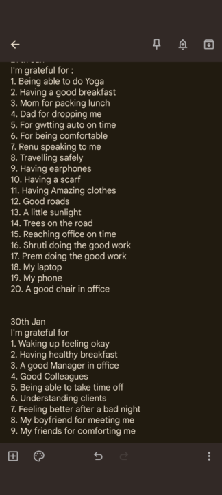 Grateful for everything good in my life 