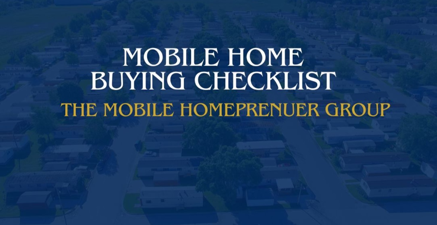 Mobile Home Buying Checklist