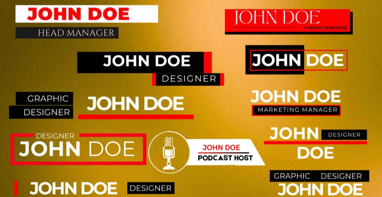 On Screen Authority Lower Thirds Suite