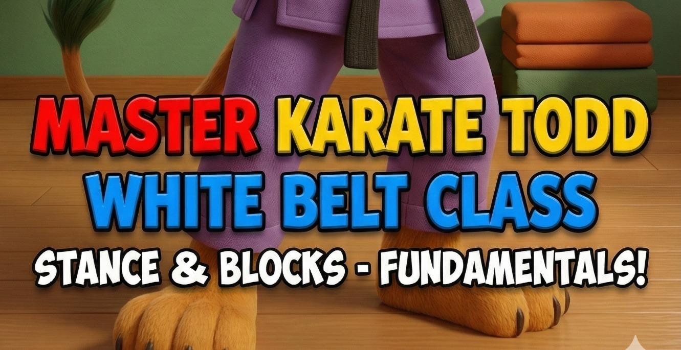 Master Karate Todd's White Belt PE Class