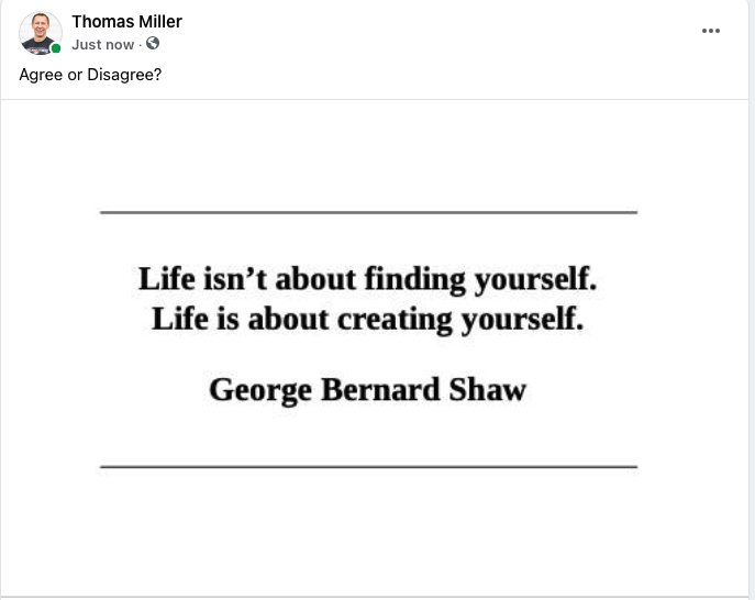 Are you "Finding" or "Creating" your Best Self?