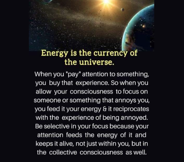 Energy is our currency