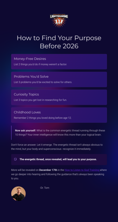 How to find your Purpose before 2026.