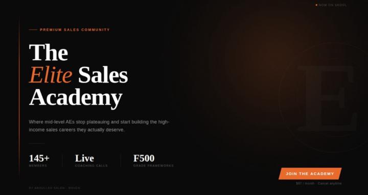 The Elite Sales Academy