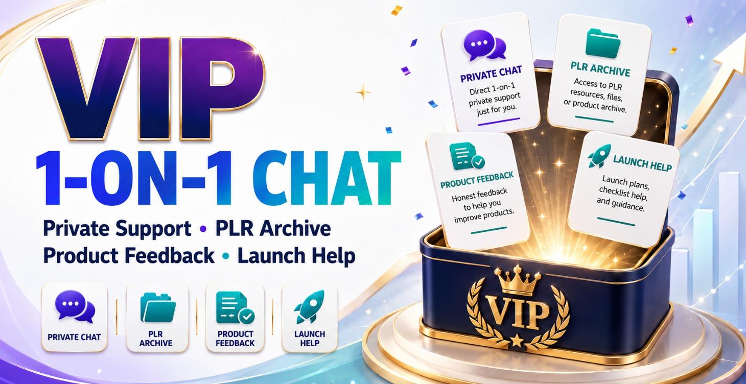 VIP 1-on-1 Chat & PLR Archive