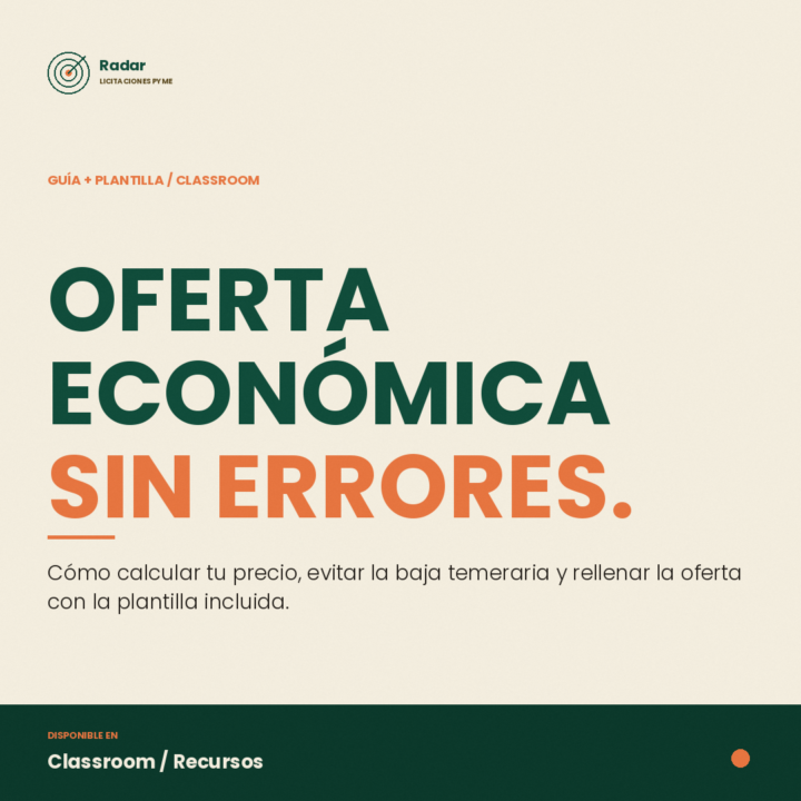 Cómo preparar tu oferta económica sin que te excluyan