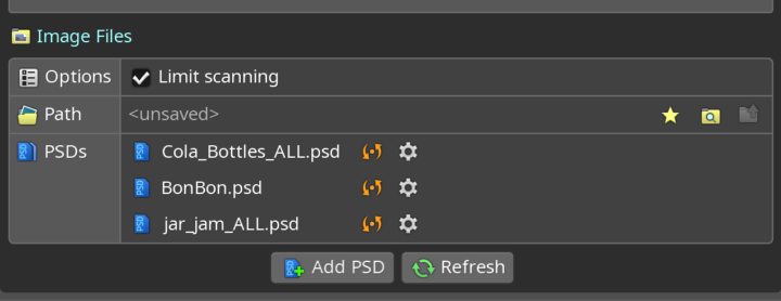 Link PSD to Spine directly