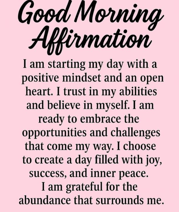 Good morning 🥰