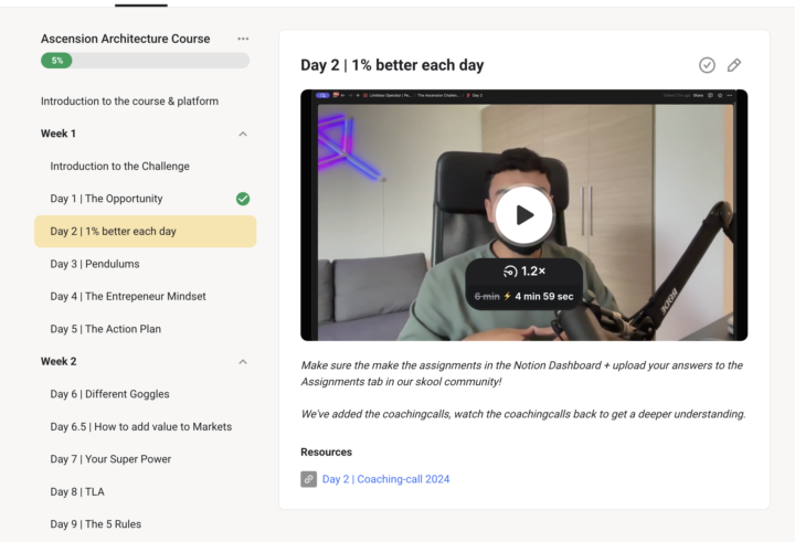 I've added the coachingcall recordings to the platform! 