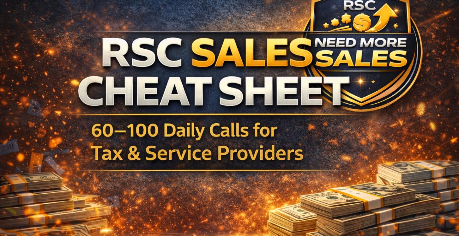 RSC SALES CHEAT SHEET