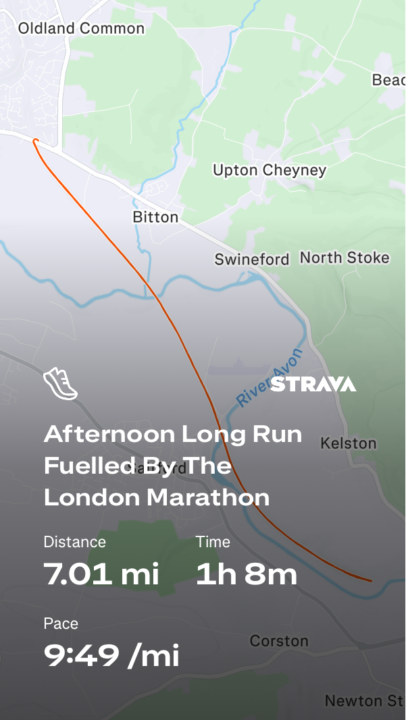 Afternoon Long Run Fuelled By London Marathon