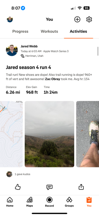Trail run! 