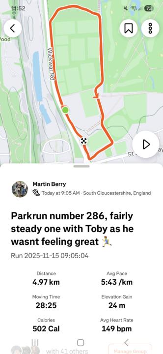 Parkrun number 286