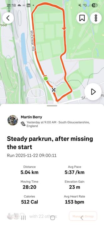 Parkrun number 287