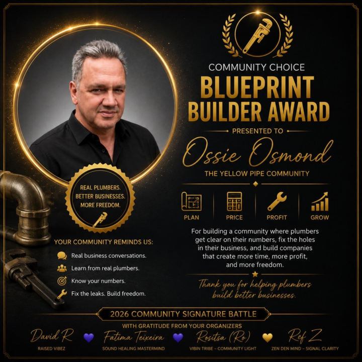 Community Signature: Blueprint Builder Award!