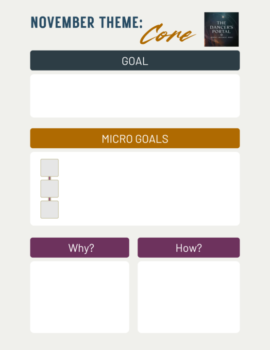 🌑 November Focused Goal Theme: CORE⚡️