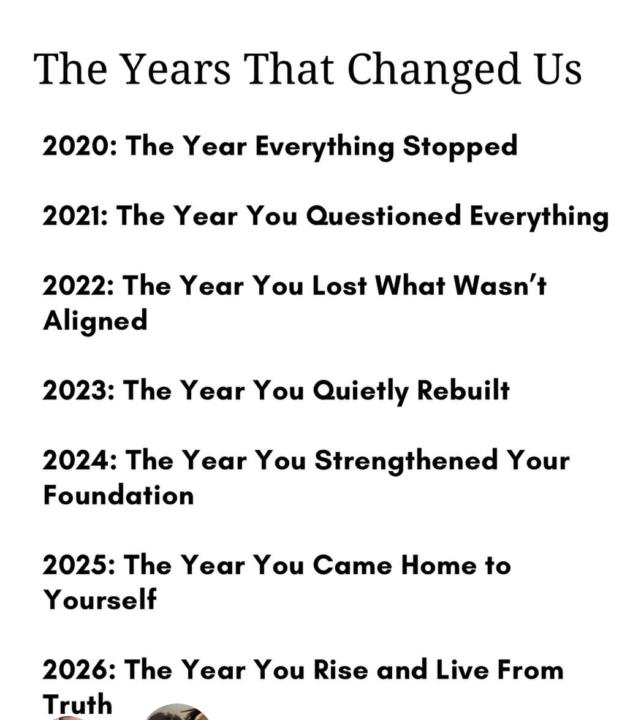 The years that changed us.