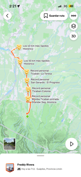 Salida del día 