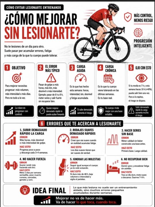 Cuidado con las lesiones