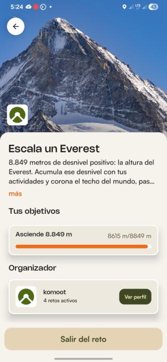 Reto Escala un Everest Listo
