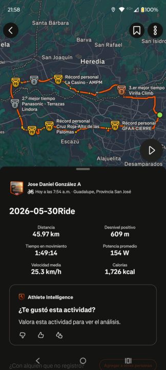 Salida de hoy