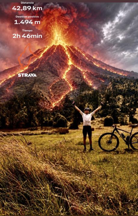 Entrenado en el volcán 🌋 turrialba 