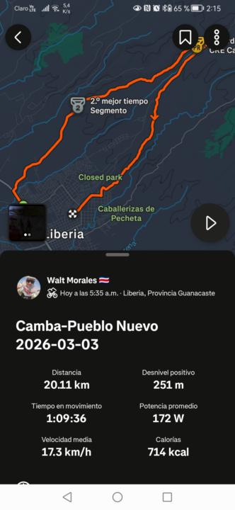 Seguimos aplicando movilidad al día... 