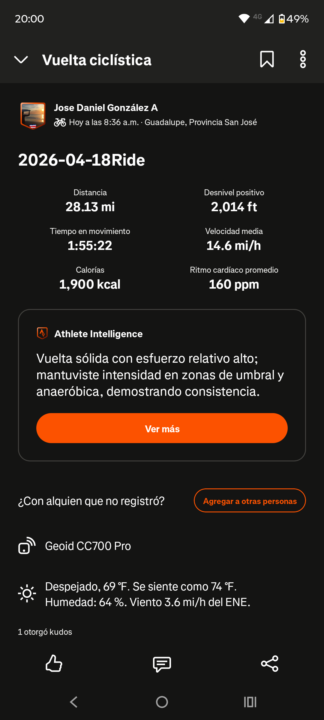 Salida de Sábado 04/18
