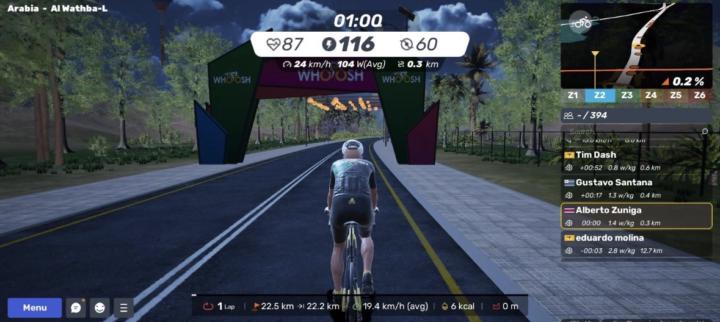  15/30 - Martes – Ride suave de apertura
