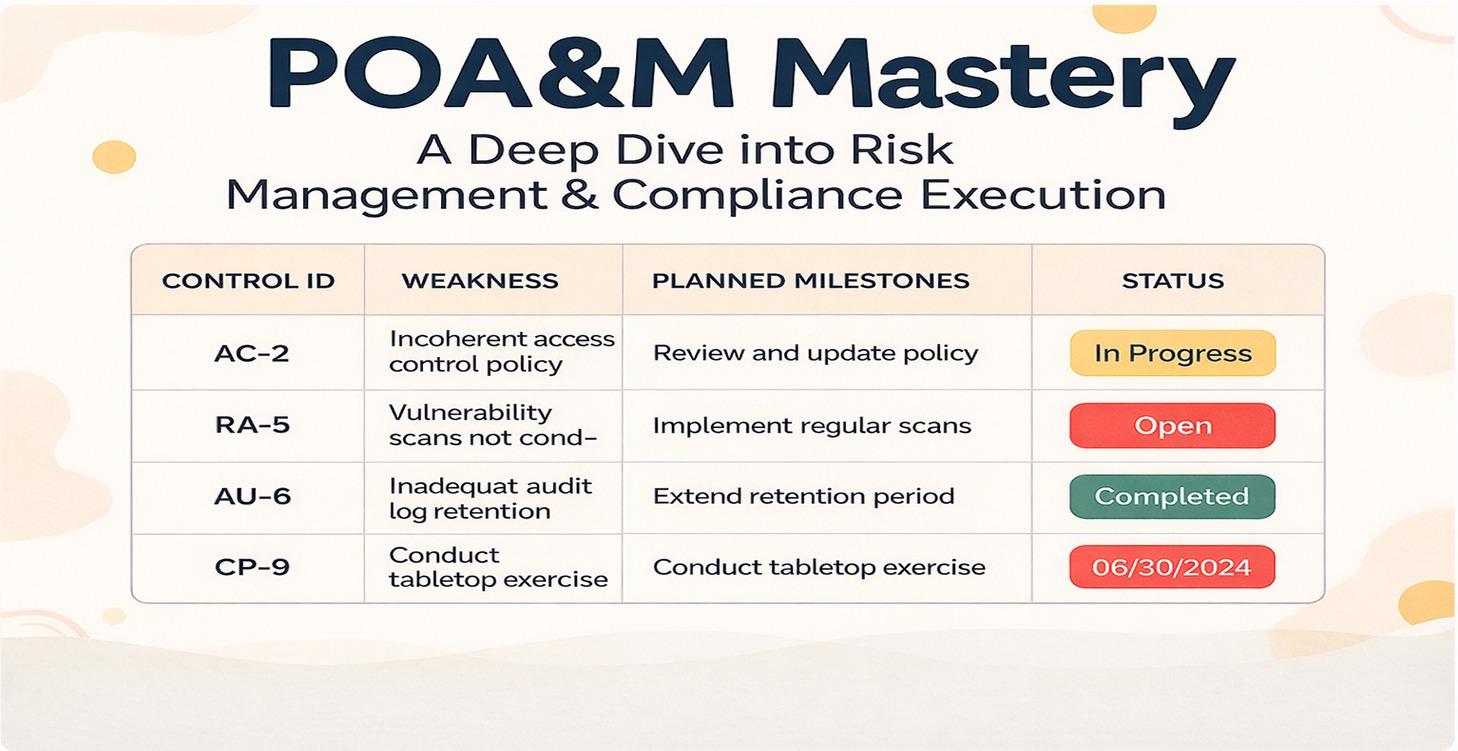 POA&M Mastery: Risk & Compliance Execution