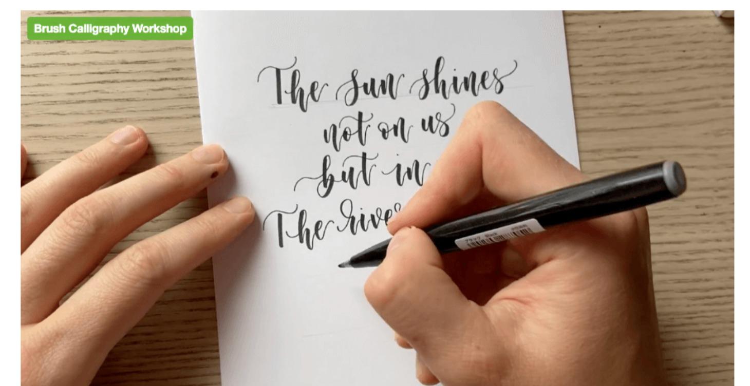 Bounce & Flow Brush Calligraphy Mini Challenge