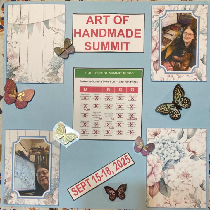 Art of Handmade Summit Scrapbook Page