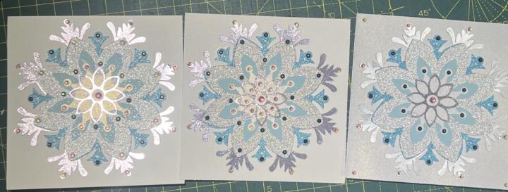 Layered snowflakes 