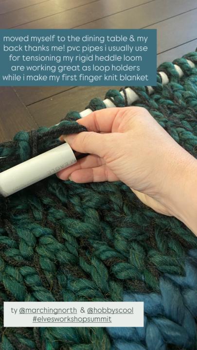 Keep on finger knitting