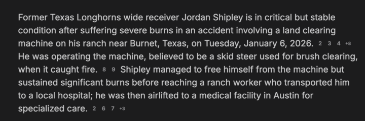 requested prayers for Jordan...