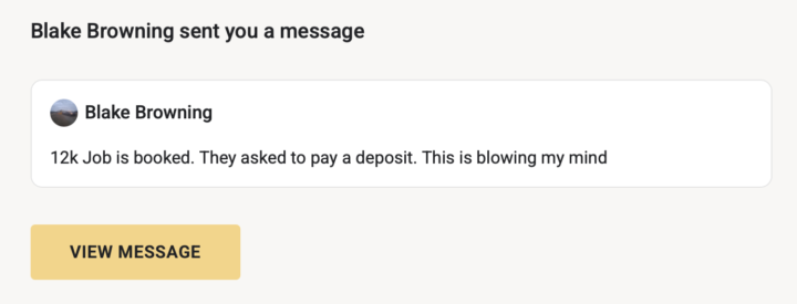 $12K Job Booked with Deposit 