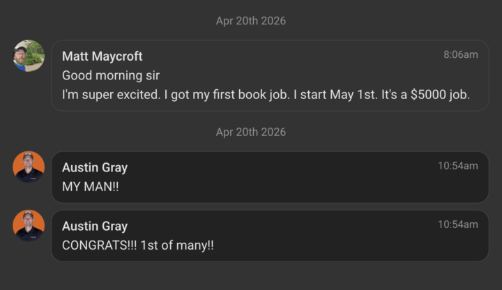 Matt Landed $5k Job 💪