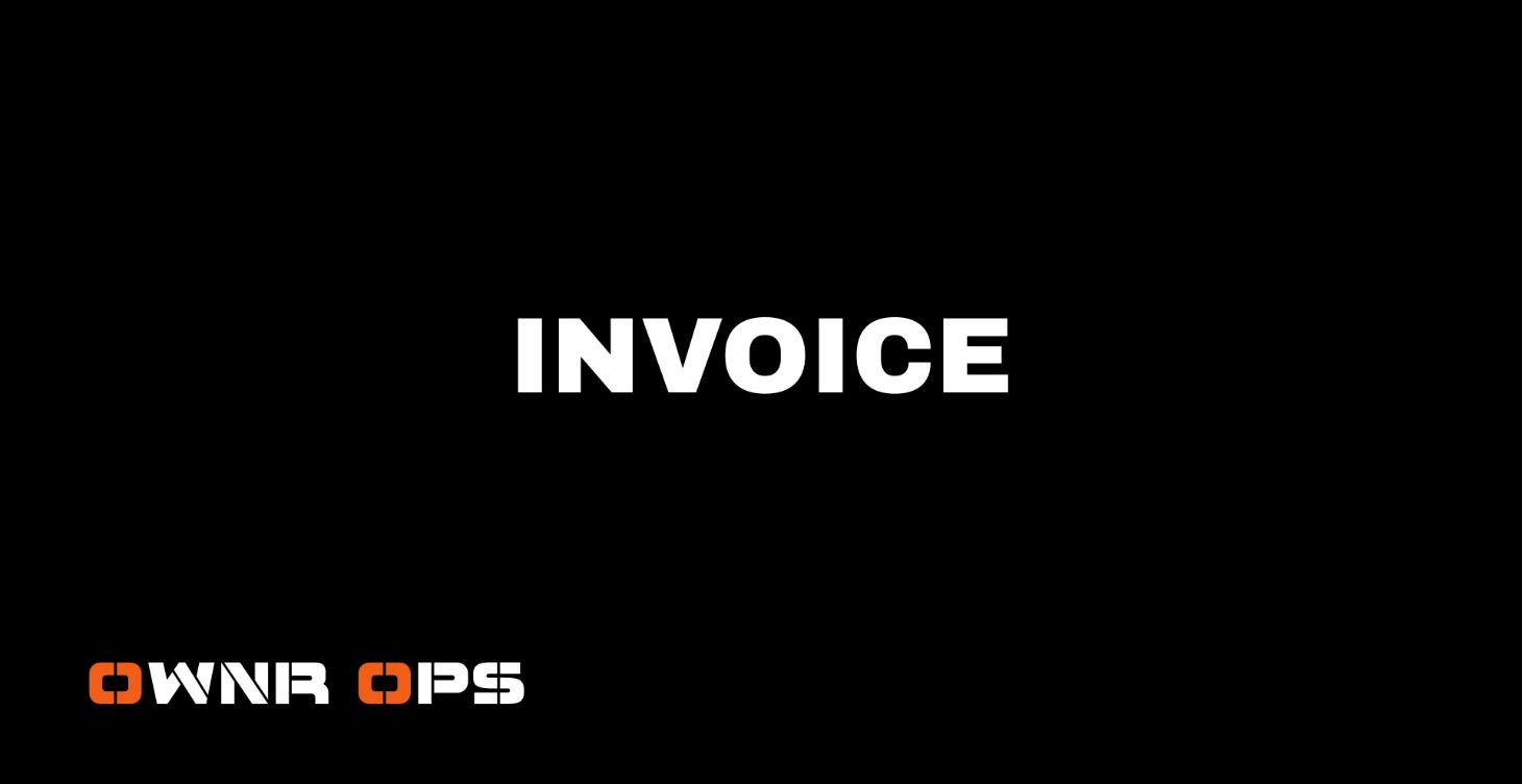 Fast Invoicing