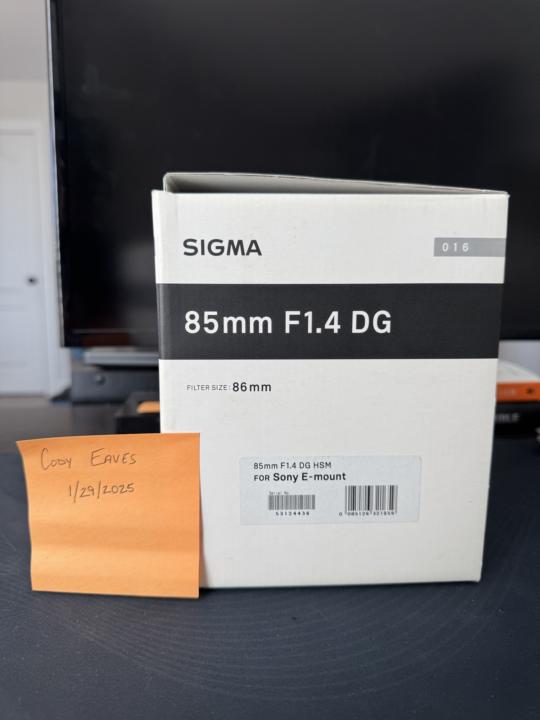Sigma 85mm $600 obo 