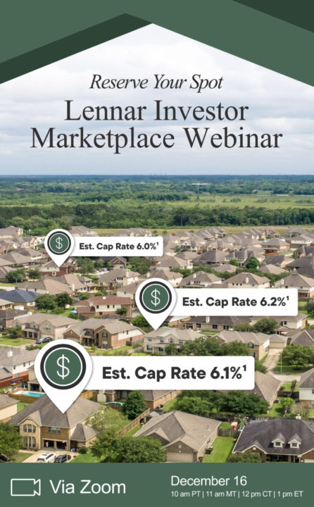 Lennar Exclusive Investor Event + Investor Marketplace