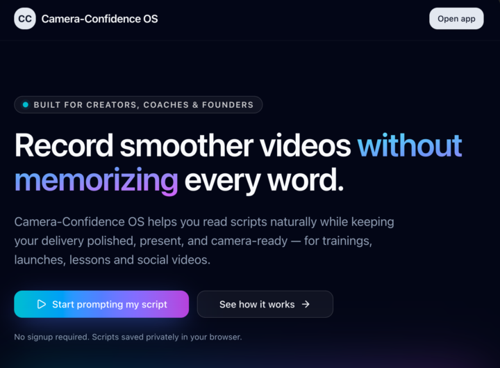 New YAMS Build: Camera-Confidence OS 👀🎥