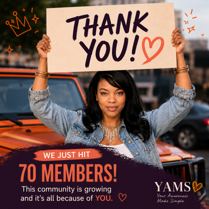🎉 We Just Reached 70 YAMS Members!