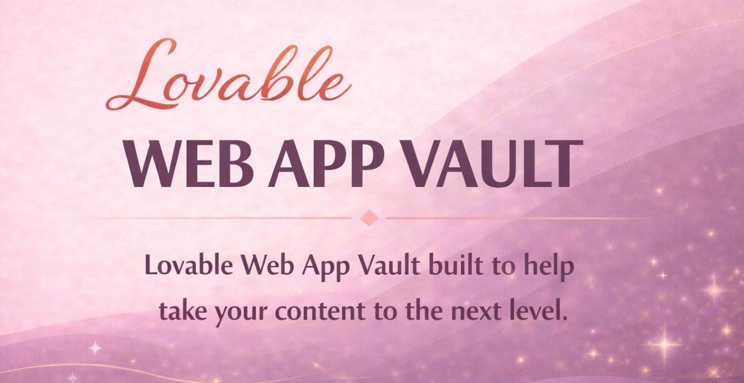 Web App Prompt Vault